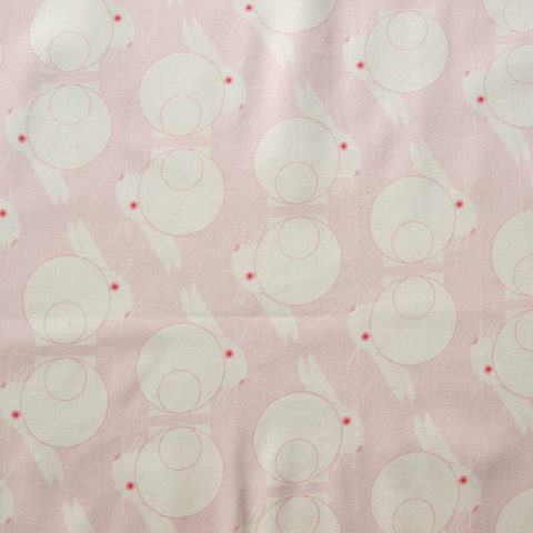 Charley Harper Best Friends - Poplin-44/45" | Bunny Stagger Blush Poplin